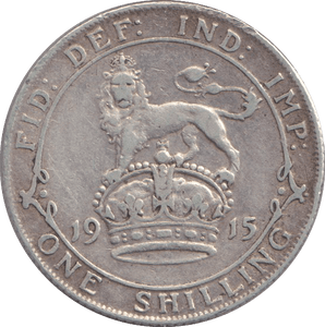 1915 SHILLING ( VF ) - SHILLING - Cambridgeshire Coins