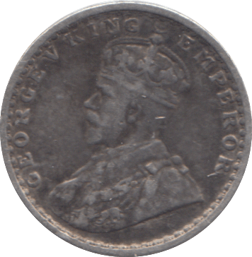 1915 SILVER INDIA 2 ANNAS - SILVER WORLD COINS - Cambridgeshire Coins