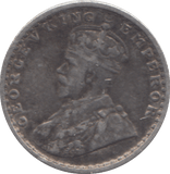 1915 SILVER INDIA 2 ANNAS - SILVER WORLD COINS - Cambridgeshire Coins