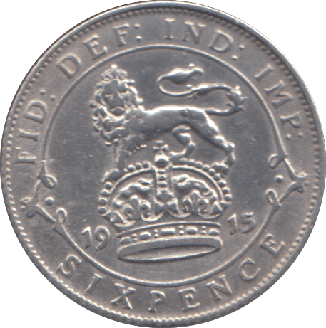 1915 SIXPENCE ( EF ) - SIXPENCE - Cambridgeshire Coins