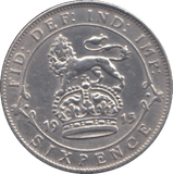 1915 SIXPENCE ( EF ) - SIXPENCE - Cambridgeshire Coins
