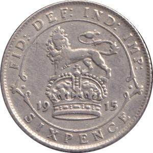 1915 SIXPENCE ( FINE ) - SIXPENCE - Cambridgeshire Coins
