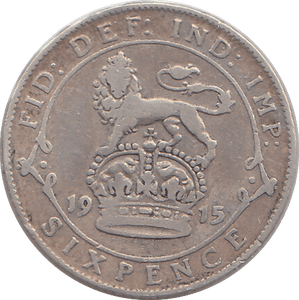 1915 SIXPENCE ( FINE ) - SIXPENCE - Cambridgeshire Coins