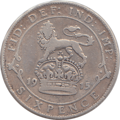 1915 SIXPENCE ( FINE ) - SIXPENCE - Cambridgeshire Coins
