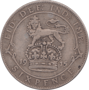 1915 SIXPENCE ( FINE ) - SIXPENCE - Cambridgeshire Coins