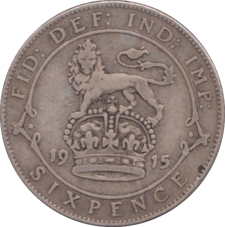 1915 SIXPENCE ( FINE ) - SIXPENCE - Cambridgeshire Coins