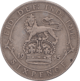 1915 SIXPENCE ( FINE ) - SIXPENCE - Cambridgeshire Coins