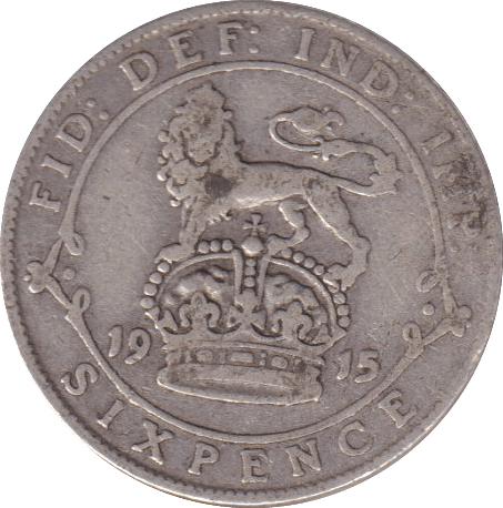 1915 SIXPENCE (FINE) - SIXPENCE - Cambridgeshire Coins