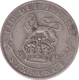 1915 SIXPENCE (FINE) - SIXPENCE - Cambridgeshire Coins