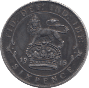 1915 SIXPENCE ( GVF ) - SIXPENCE - Cambridgeshire Coins
