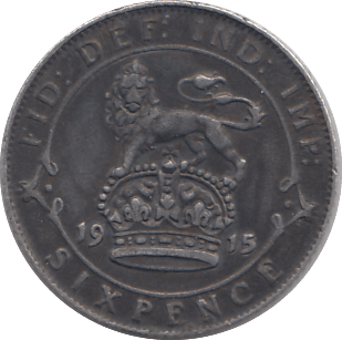 1915 SIXPENCE ( GVF ) - SIXPENCE - Cambridgeshire Coins