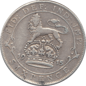 1915 SIXPENCE ( VF ) - Sixpence - Cambridgeshire Coins