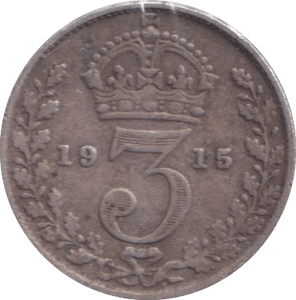 1915 THREEPENCE ( FINE ) - THREEPENCE - Cambridgeshire Coins