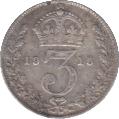 1915 THREEPENCE ( FINE ) - THREEPENCE - Cambridgeshire Coins