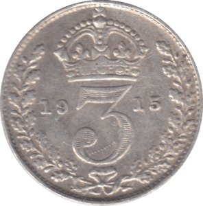 1915 THREEPENCE ( FINE ) - THREEPENCE - Cambridgeshire Coins