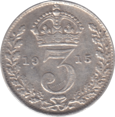 1915 THREEPENCE ( FINE ) - THREEPENCE - Cambridgeshire Coins