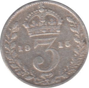 1915 THREEPENCE ( FINE ) - THREEPENCE - Cambridgeshire Coins