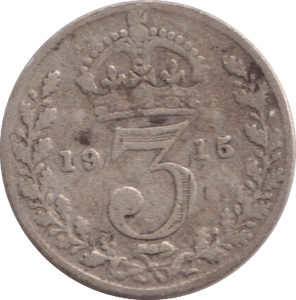 1915 THREEPENCE ( FINE ) - WORLD COINS - Cambridgeshire Coins