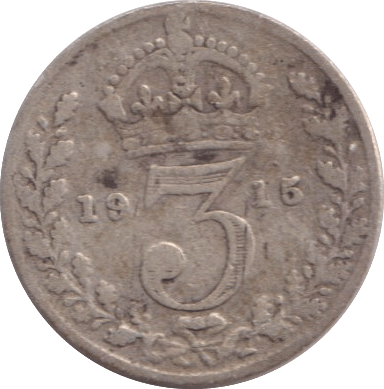 1915 THREEPENCE ( FINE ) - WORLD COINS - Cambridgeshire Coins