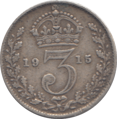 1915 THREEPENCE ( VF ) - THREEPENCE - Cambridgeshire Coins