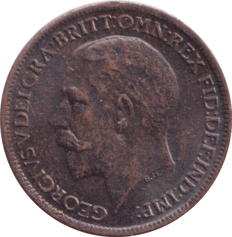 1916 FARTHING ( EF ) - Farthing - Cambridgeshire Coins