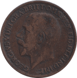 1916 FARTHING ( FINE ) - FARTHING - Cambridgeshire Coins