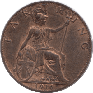 1916 FARTHING ( UNC ) - Farthing - Cambridgeshire Coins