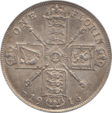 1916 FLORIN ( EF ) - FLORIN - Cambridgeshire Coins