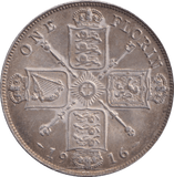 1916 FLORIN ( EF ) - FLORIN - Cambridgeshire Coins