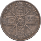 1916 FLORIN ( FINE ) - FLORIN - Cambridgeshire Coins