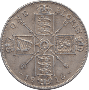 1916 FLORIN ( GF ) - FLORIN - Cambridgeshire Coins