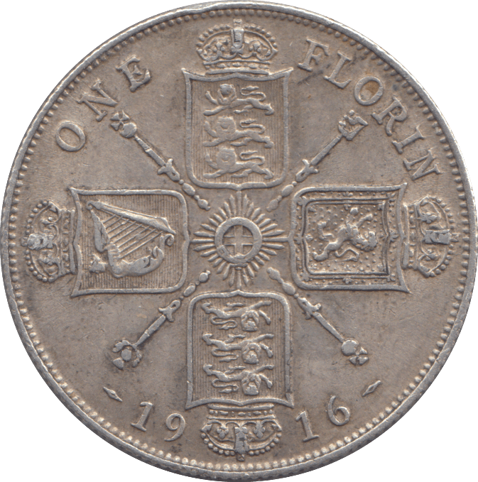 1916 FLORIN ( GF ) - FLORIN - Cambridgeshire Coins