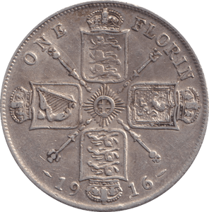 1916 FLORIN ( GF ) - FLORIN - Cambridgeshire Coins