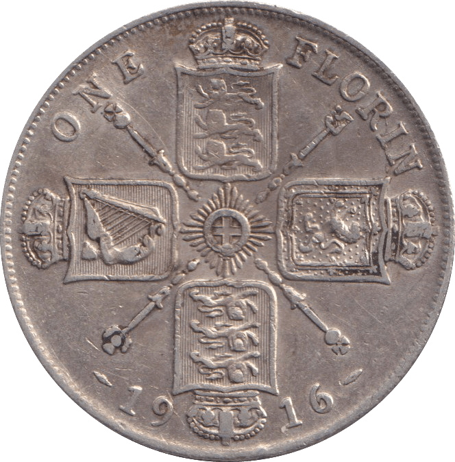 1916 FLORIN ( GF ) - FLORIN - Cambridgeshire Coins