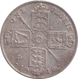 1916 FLORIN ( GF ) - FLORIN - Cambridgeshire Coins