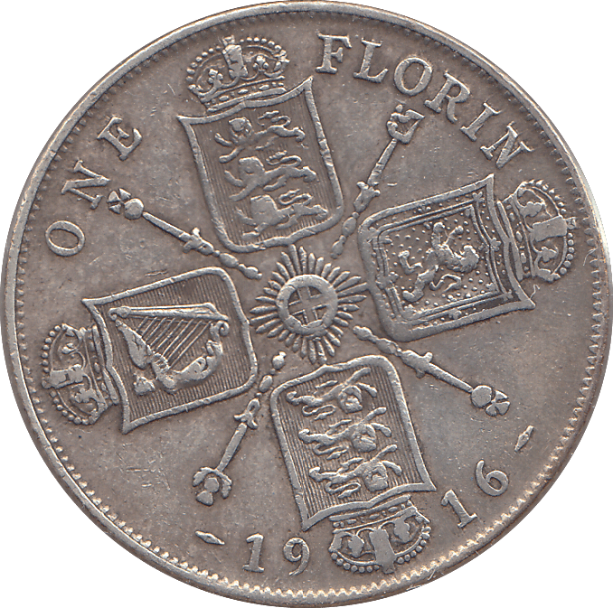 1916 FLORIN ( GF ) - FLORIN - Cambridgeshire Coins