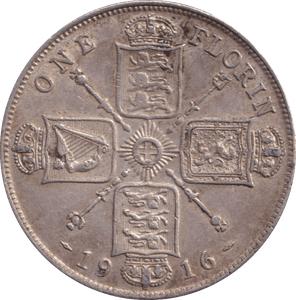 1916 FLORIN ( GVF ) - FLORIN - Cambridgeshire Coins