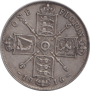 1916 FLORIN ( GVF ) - FLORIN - Cambridgeshire Coins