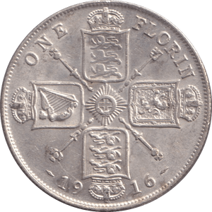 1916 FLORIN ( GVF ) - FLORIN - Cambridgeshire Coins
