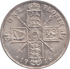 1916 FLORIN ( UNC ) - FLORIN - Cambridgeshire Coins