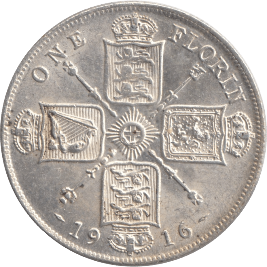 1916 FLORIN ( UNC ) - FLORIN - Cambridgeshire Coins