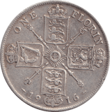 1916 FLORIN ( VF ) - FLORIN - Cambridgeshire Coins