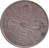 1916 FLORIN ( VF ) - FLORIN - Cambridgeshire Coins