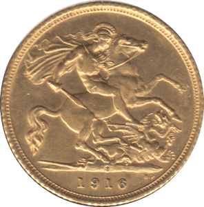 1916 GOLD HALF SOVEREIGN SYDNEY MINT ( AUNC ) - HALF SOVEREIGN - Cambridgeshire Coins