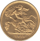 1916 GOLD HALF SOVEREIGN SYDNEY MINT ( AUNC ) - HALF SOVEREIGN - Cambridgeshire Coins