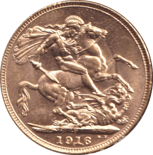 1916 GOLD SOVEREIGN ( UNC ) PERTH MINT - SOVEREIGN - Cambridgeshire Coins