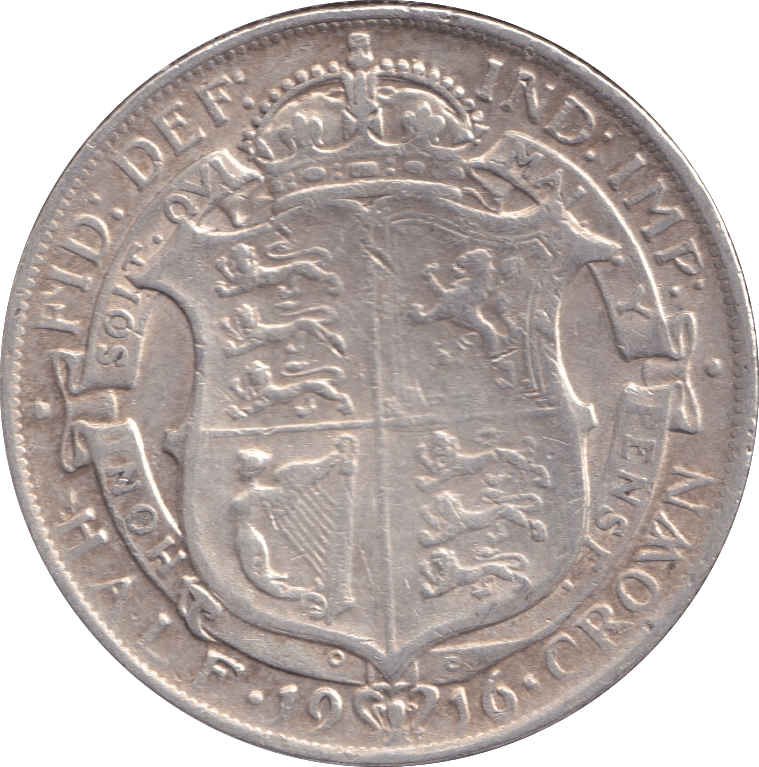 1916 HALF CROWN ( FINE ) - DOUBLE FLORIN - Cambridgeshire Coins