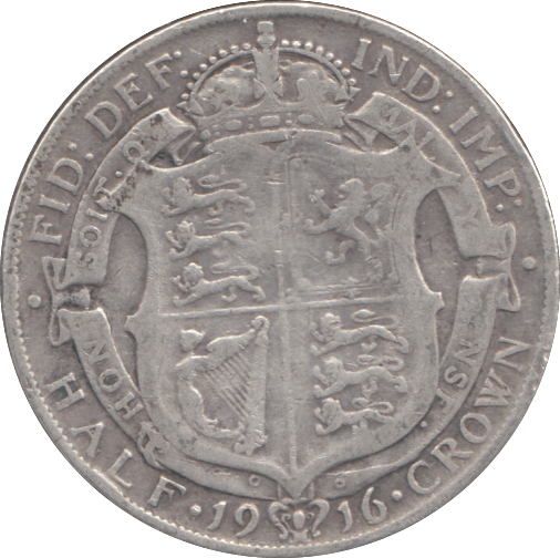 1916 HALF CROWN ( GF ) - HALFCROWN - Cambridgeshire Coins