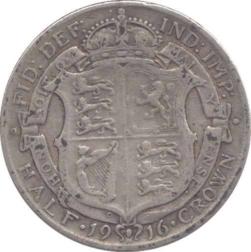1916 HALF CROWN ( GF ) - HALFCROWN - Cambridgeshire Coins