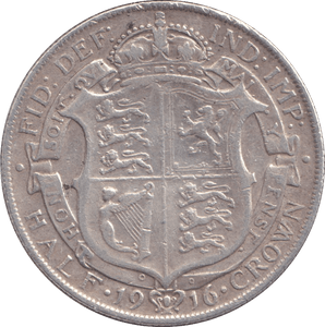 1916 HALFCROWN 2 ( GF ) - HALFCROWN - Cambridgeshire Coins